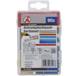 90 PIECES DE GAINEs THERMORETRACTABLEs COULEUR - SARLAT OUTILLAGE