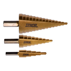 3 FORETS ÉTAGÉS DE 4 A 32 mm HSS 4241 TRS HAUTE QUALITE