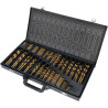 ASSORTIMENT DE 190 FORETS HSS TRAITEMENT AU NITRURE DE TITANE 1 A 13 mm
