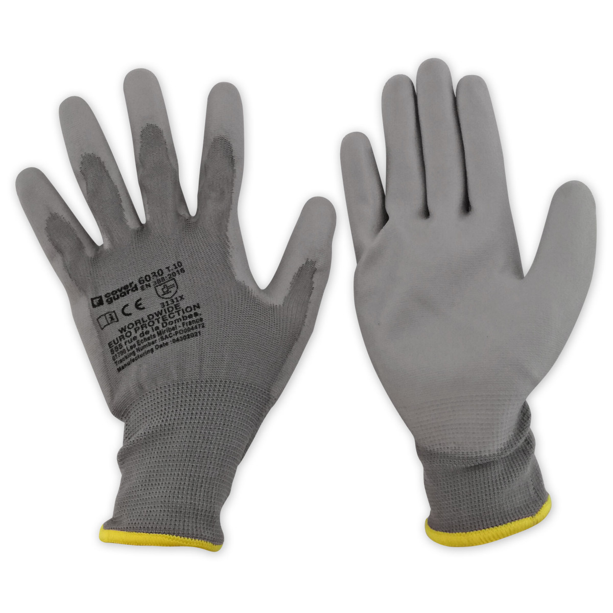GANTS DE TRAVAIL ENDUITS TAILLE 10 - LOT DE 5 PAIRES - SARLAT OUTILLAGE
