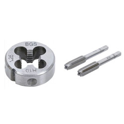 KIT DE 1 FILIERE + 1 JEU 2 TARAUDS M10 X 1.25MM