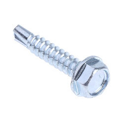 250 VIS AUTOFOREUSES TETE HEXAGONALE 8 ACIER ZINGUE BLANC 4.8 X 25.4