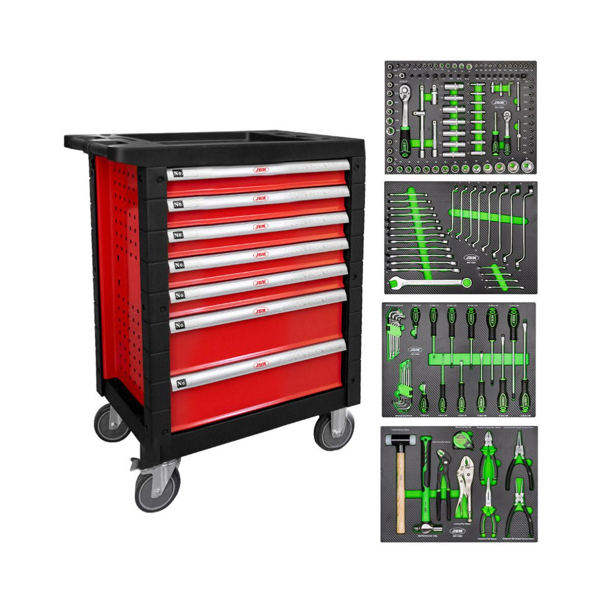 SERVANTE D'ATELIER VIGOR COMPRENANT 219 OUTILS - SARLAT OUTILLAGE