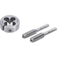 KIT DE 1 FILIERE + 1 JEU 2 TARAUDS M12 X 1.50 MM