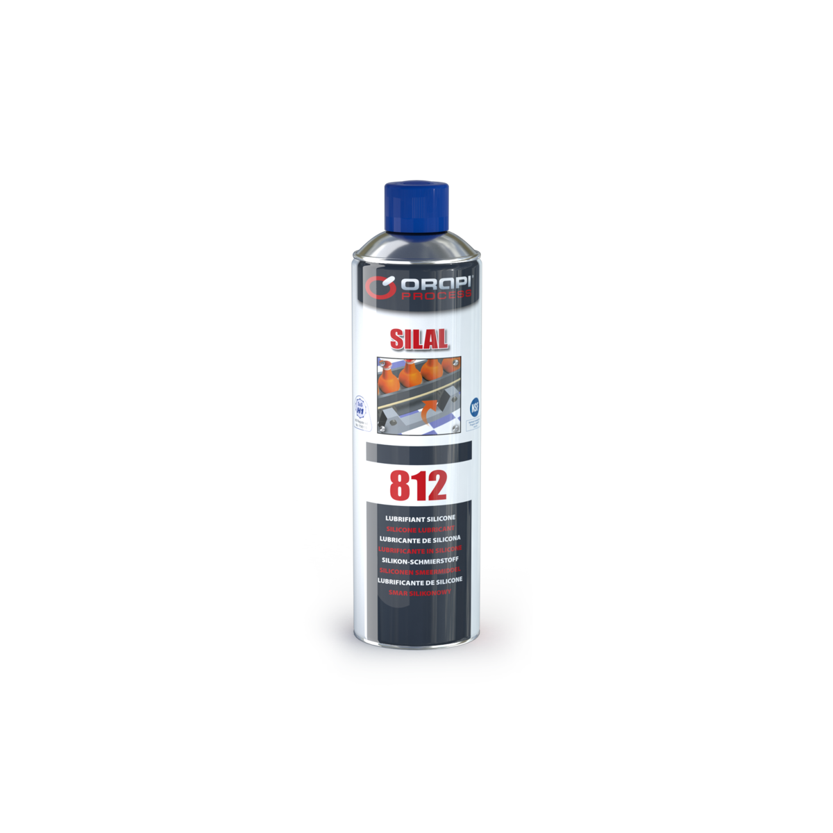 SPRAY LUBRIFIANT HUILE SILICONE 12 AEROSOLS 500 ml - SARLAT OUTILLAGE