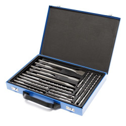 COFFRET TREPANS 12 FORETS BURINS A MACONNERIE/BETON EMMANCHEMENT SDS DE 5 A 20MM